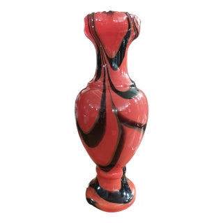 Opaline Glass Vase attributed to Carlo Moretti, 1970s For Sale
