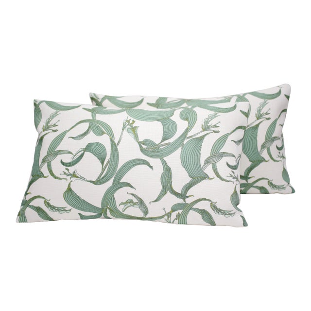 Isobel "Lilium" 20" X 12" Down/Feather Pillows - a Pair For Sale