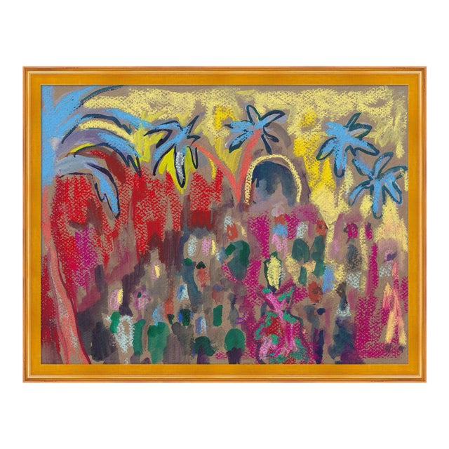 Cabaret I by Happy Menocal in Gold Frame, XS Art Print For Sale