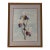 Framed 20th Century Dimensional 3d Paper-Cut Botanical Iris Watercolor Collage For Sale