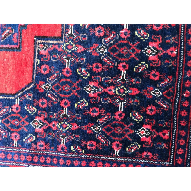 Vintage Senneh Kurdish Carpet For Sale - Image 4 of 14