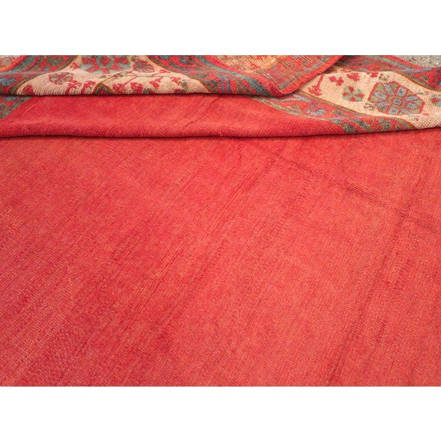 Salmon Galerie Shabab Collection Early 20th Century Turkish Oushak Room Size Carpet For Sale - Image 8 of 8