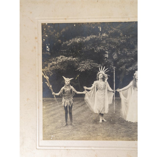 English Early 20th Century English Photograph of Girls in Pageant or Play Costumes For Sale - Image 3 of 12