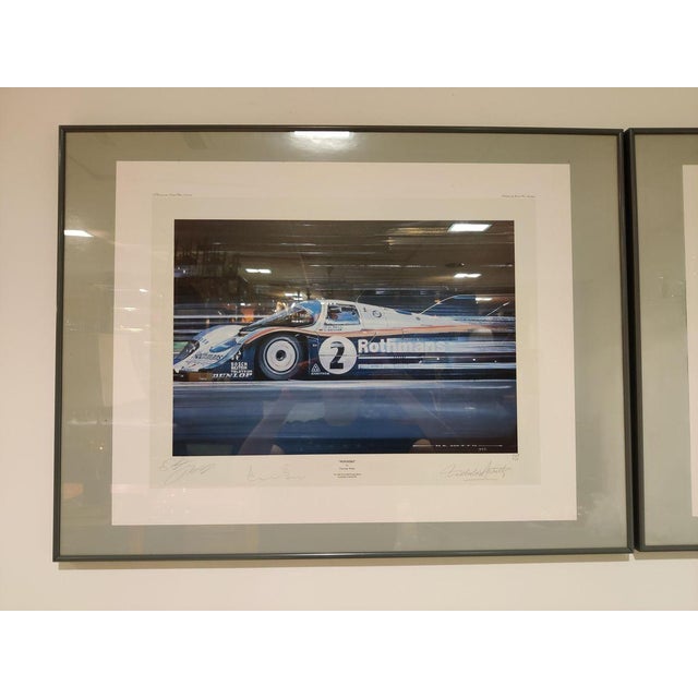 Stefan Bellof, Derek Bell and Jochen Mass Prints by Nicholas Watts, Set of 2 For Sale - Image 4 of 14