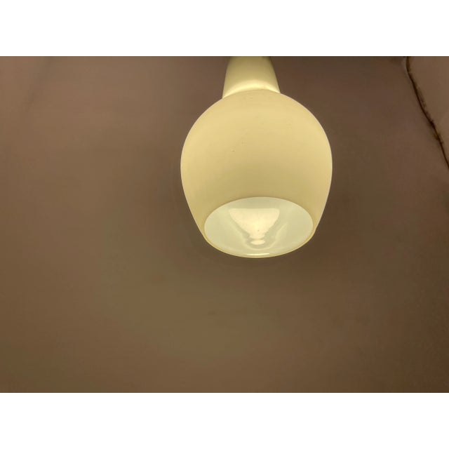 Bronze Opaline Light Pendants, 1950s, Set of 2 For Sale - Image 3 of 9