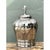 Vintage Silver Mirror Finish Glazed Ceramic Lamp For Sale - Image 12 of 12