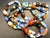 MCM Bohemian/Czech lampwork art glass necklace originating from the historic glassmaking centers of Jablonec nad Nisou...