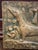 Gorgeous ceramic facade tile in great shape by famous French ceramicist of the Belle Epoque era, Alexandre Bigot...