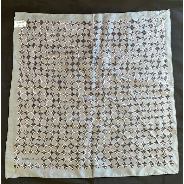 Laura Ashley Designer Silk Scarf For Sale - Image 10 of 11