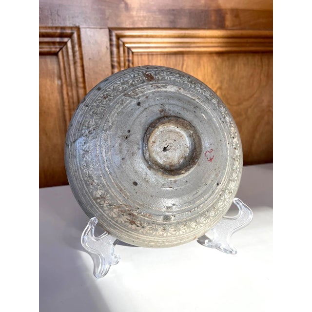 Ceramic Antique Korean Ceramic Buncheong Bowl Joseon Dynasty For Sale - Image 7 of 13