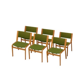 Vintage Chairs by Rud Thygesen & Johnny Sorensen for Magnus Olesen, 1970s, Set of 6 For Sale