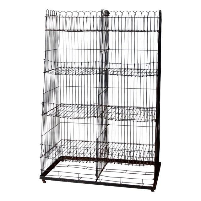 Vintage Wire Display Rack For Sale