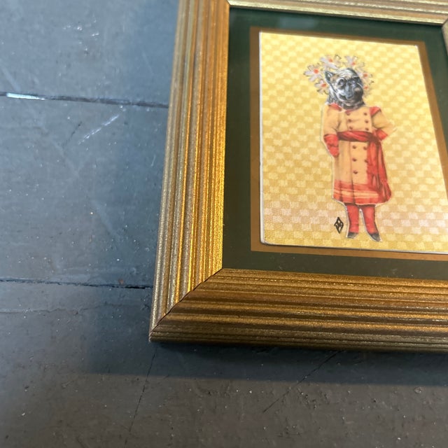 Folk Art Contemporary Folk Art Miniature Dog Collage / Painting by Judy Henn For Sale - Image 3 of 4