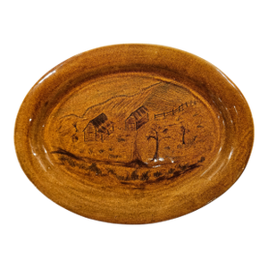 Vintage Otis Norris Farm Scene Platter