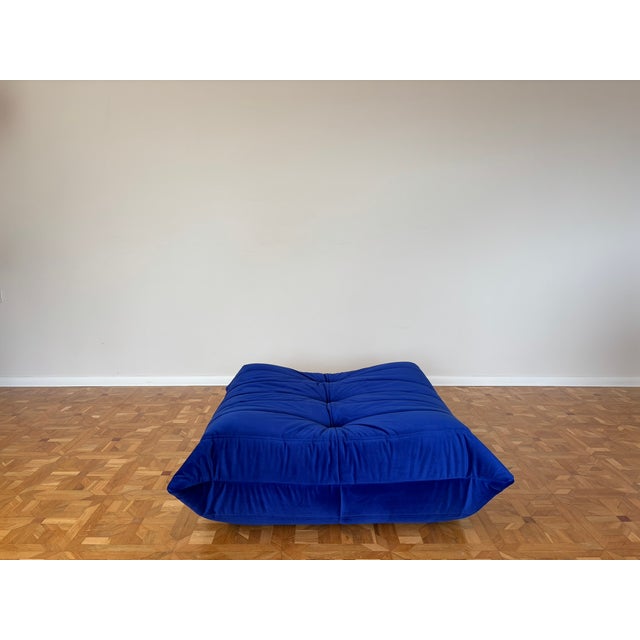 Textile Togo Corner Sofa and Ottoman by Michel Ducaroy for Ligne Roset, Set of 2 For Sale - Image 7 of 13