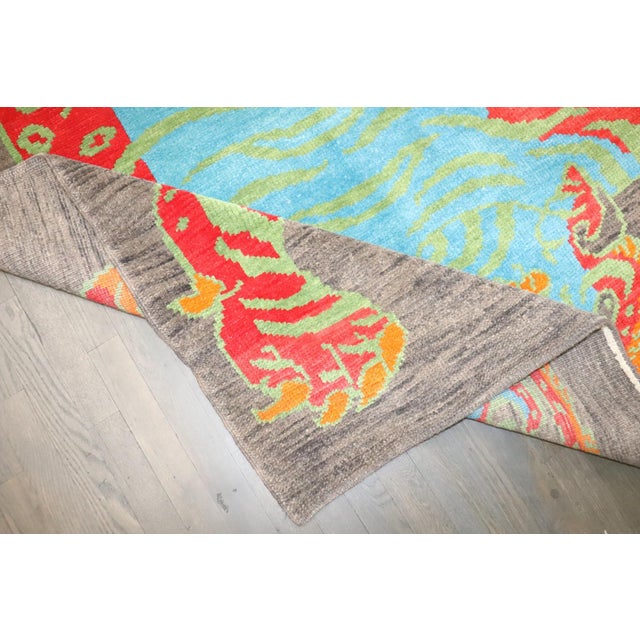 Contemporary Flayed Turkish Tiger Rug - 5'1" x 6'8" For Sale In New York - Image 6 of 7