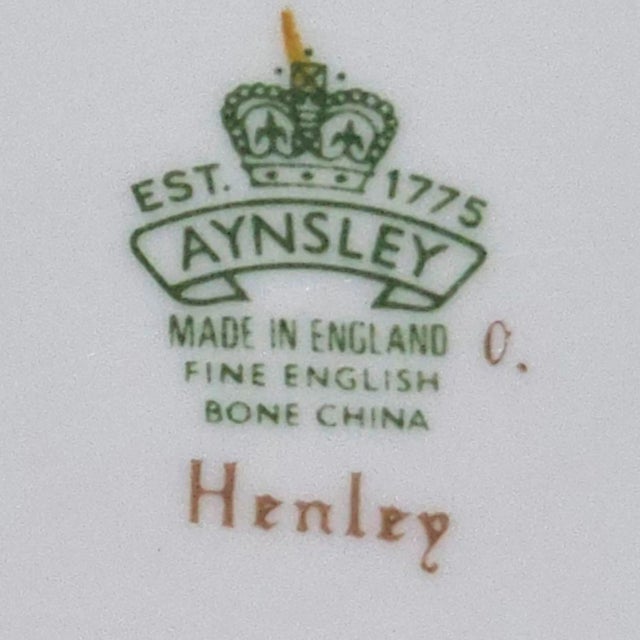 Aynsley Henley Floral Bone China Oval Serving Bowl England Set of 2 10.75" For Sale - Image 10 of 10
