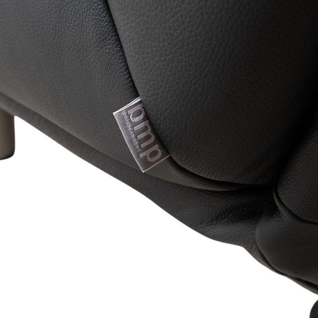 Set of BMP 418 Lounge Chair and Ottoman in Black Leather from Rolf Benz, Set of 2 For Sale - Image 14 of 18