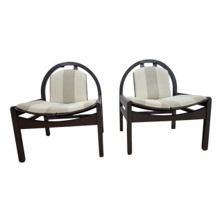 French Armchairs from Baumann, 1980s, Set of 2 For Sale