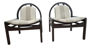 French Armchairs from Baumann, 1980s, Set of 2