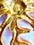 Metal 90s Oscar De La Renta Brooch Coral Branch Pearl Enamel Rhinestones Crystals Vintage Gold Plated For Sale - Image 7 of 8