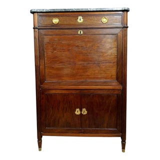 Parisian Louis XVI Secretary in Mahogany, 1760s For Sale
