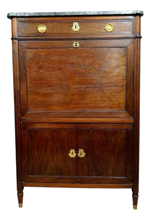 Parisian Louis XVI Secretary in Mahogany, 1760s