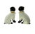 Mid-Century Modern Dog Figurine Pair Italian Porcelain Pug Statues Vintage Decor For Sale - Image 3 of 8