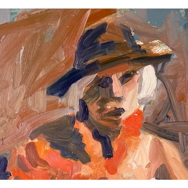 2000 - 2009 Seated Nude Woman Bay Area Figurative School Abstract Expressionist by Heather Speck For Sale - Image 5 of 6