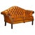 Vintage Camel Back Chesterfield 2-Seater Sofa in Hand-Dyed Cigar Brown Leather For Sale - Image 9 of 9