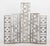 Art Deco Geometric Openwork Aluminum Five Panel Floor Screen For Sale In New York - Image 6 of 7
