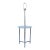 Mid-Century Chrome & Lucite Faux Bamboo Floor Lamp For Sale