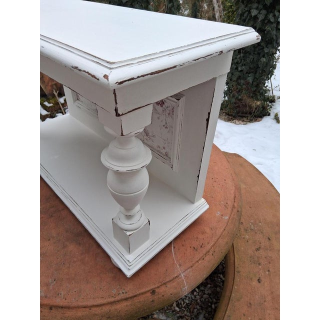 Antique Wall Console in Shabby Chic Style, 1890s For Sale - Image 4 of 16