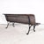 French Outdoor Garden Slatted Bench with Scroll Feet, 1940s For Sale - Image 6 of 10