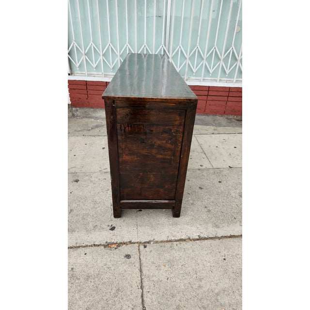 Wood 1950s Head Painting Sideboard Buffet For Sale - Image 7 of 12