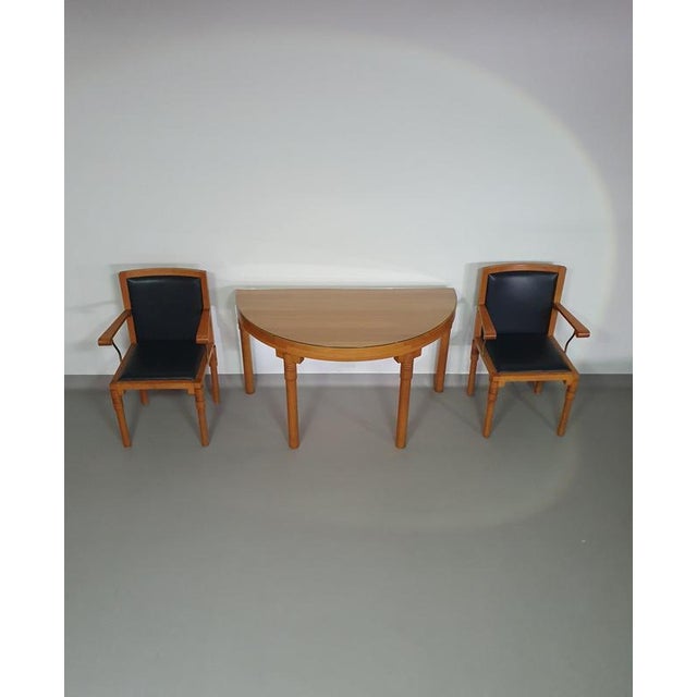 Console Table and Chairs by Charles Vandenhove, Set of 3 For Sale - Image 6 of 10