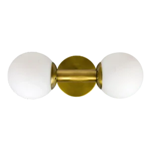 NOIR Antiope Sconce in Antique Brass in Metal and Glass