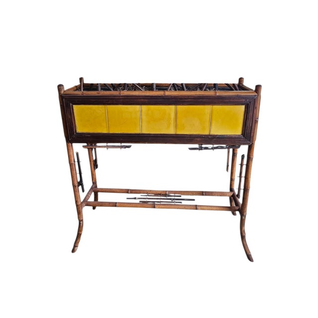 1930s 19th Century Aesthetic Movement Bamboo Planter For Sale - Image 5 of 9