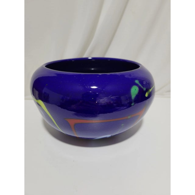 1980s 1980s Italian Modern Art Glass Bowl by v. Nason, Signed and Numbered For Sale - Image 5 of 10