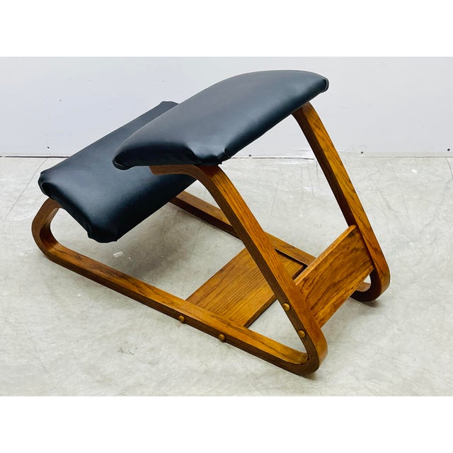Vintage Ergonomic Kneeling Office Bentwood Chair Chairish
