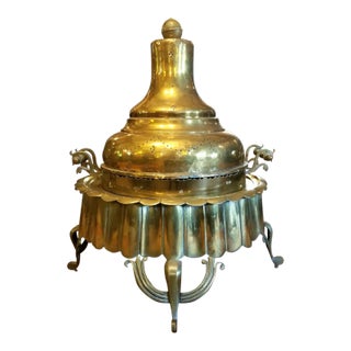 19th Century Brass and Copper Three-Part Brazier For Sale