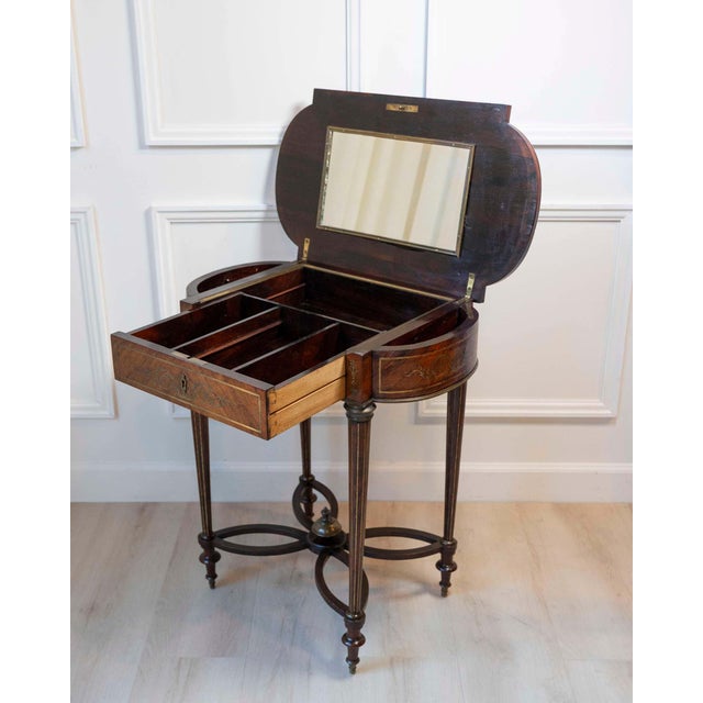 Napoleon III Marquetry Side Table, France, circa 1870 For Sale - Image 9 of 15