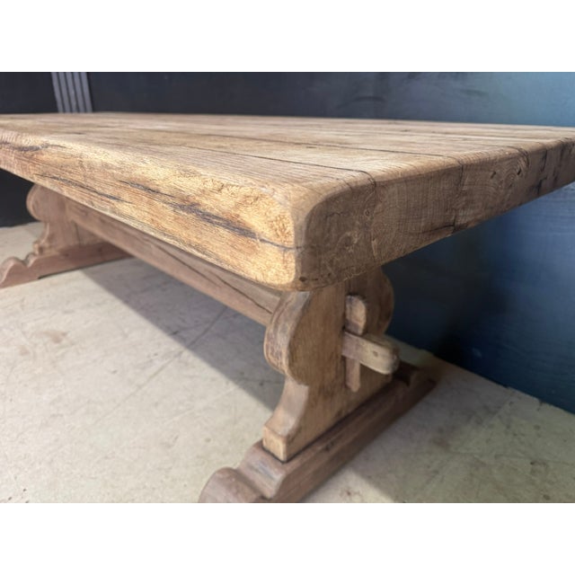 Antique Large Oak Farmhouse Dining Table, 1890 For Sale - Image 18 of 18