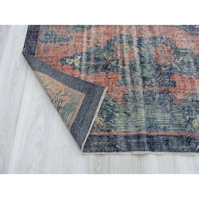 Vintage Turkish Deco Rug - 5′7″ × 8′5″ For Sale In Los Angeles - Image 6 of 6