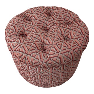 Contemporary Custom Tufted Stool For Sale