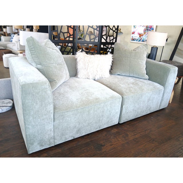 Mid-Century Modern Falco 2pc Modular Sofa For Sale - Image 3 of 6