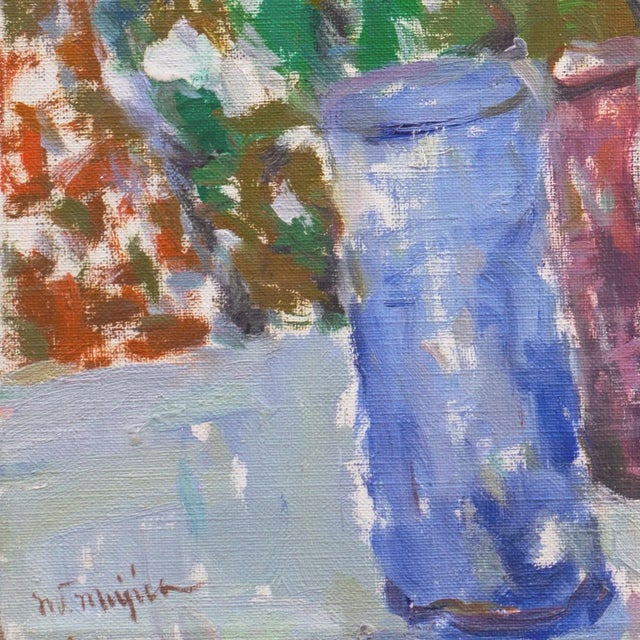 Signed lower left, 'M. V. Mujica' for Manuel Vicente Mujica (Venezuelan, 1924-2002). A bright and breezy oil painting of a...