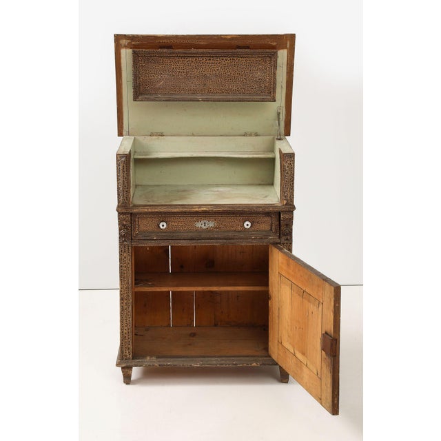 Wood Bar Server Bitumen Varnish Oxidized, France 19th C For Sale - Image 7 of 12