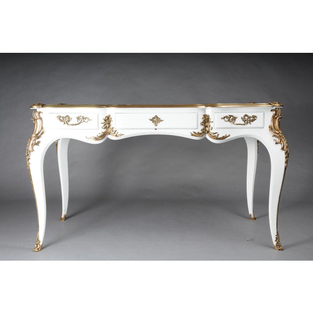 Black Louis Xv Style Writing Desk/Bureau For Sale - Image 8 of 18