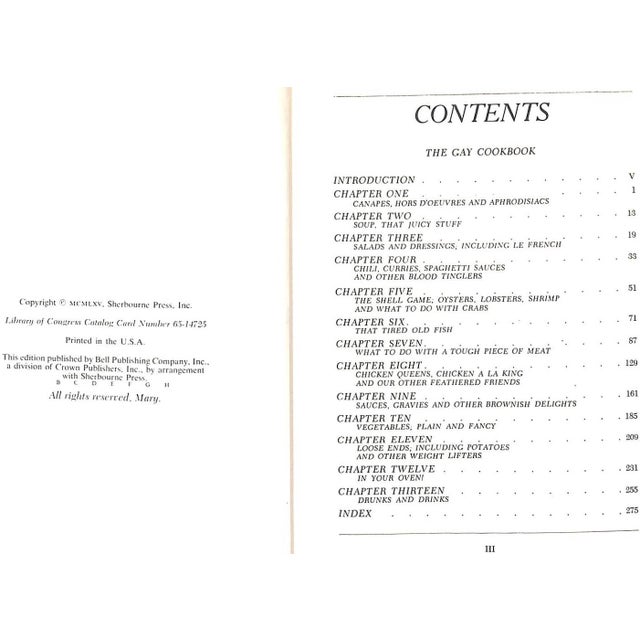 1960s "The Gay Cookbook: The Complete Compendium of Campy Cuisine and Menus for Men" 1965 Hogan, Chef Lou Rand For Sale - Image 5 of 12